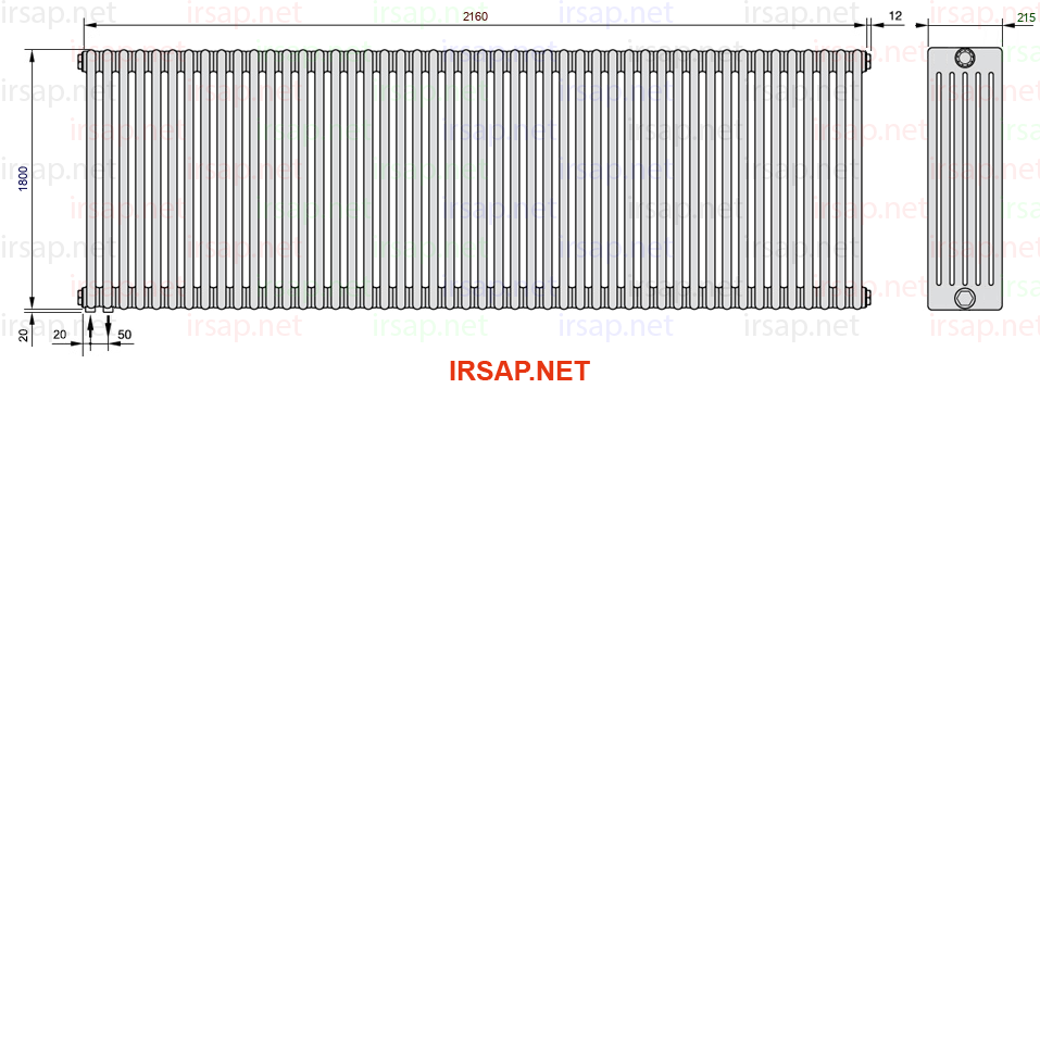 Радиатор IRSAP Tesi 61800/48 T18 CL 01